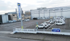 会社前風景が変わりまして