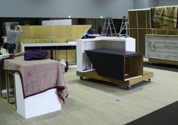 展示会設営段取りもいろいろありまして